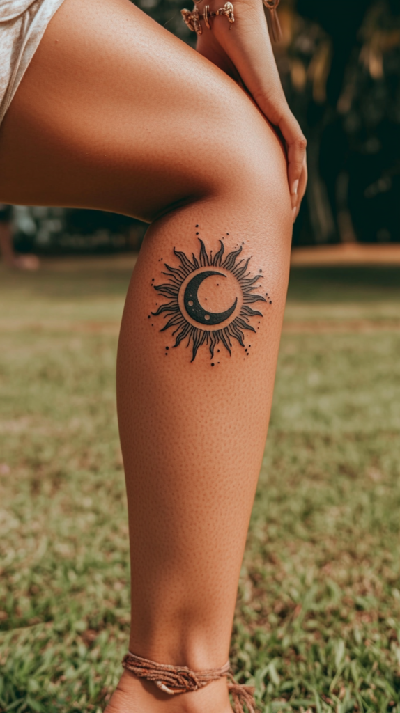 1. Crescent Moon Embraced by Radiant Sun