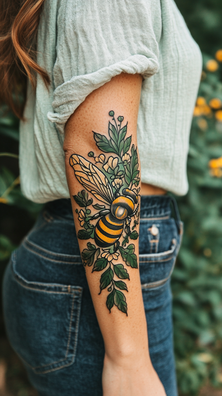 20+ Honey Bee Tattoos That'll Have the Buzzing [2025