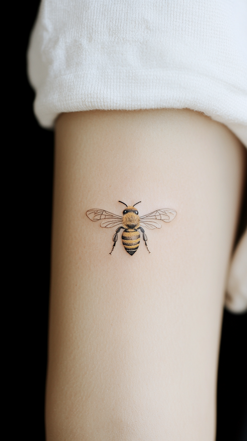 20+ Honey Bee Tattoos That'll Have the Internet Buzzing [2025 ...