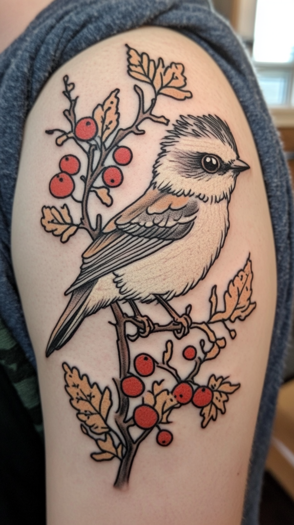 13. Illustrative Bird Tattoo