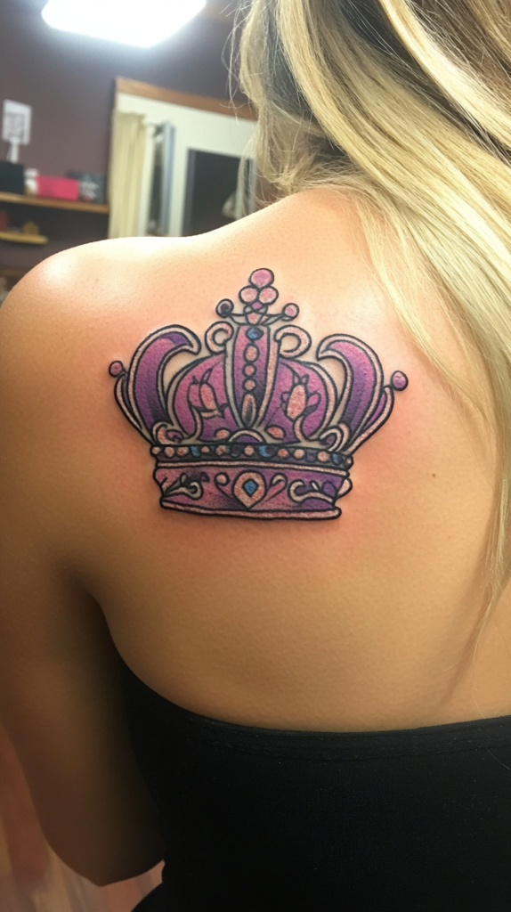 4. Illustrative Crown Tattoo