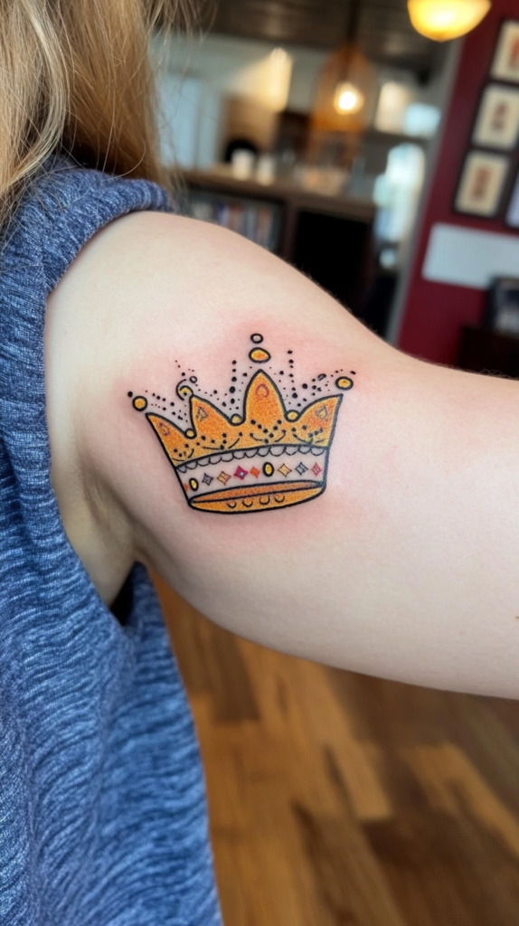 3. Illustrative Crown Tattoo