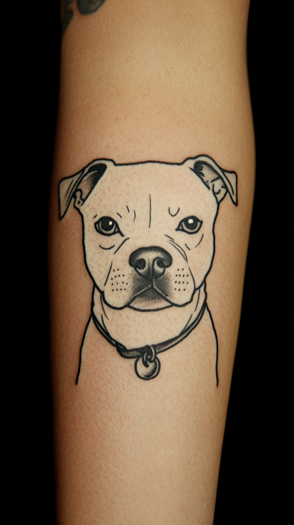 3. Illustrative Dog Tattoo