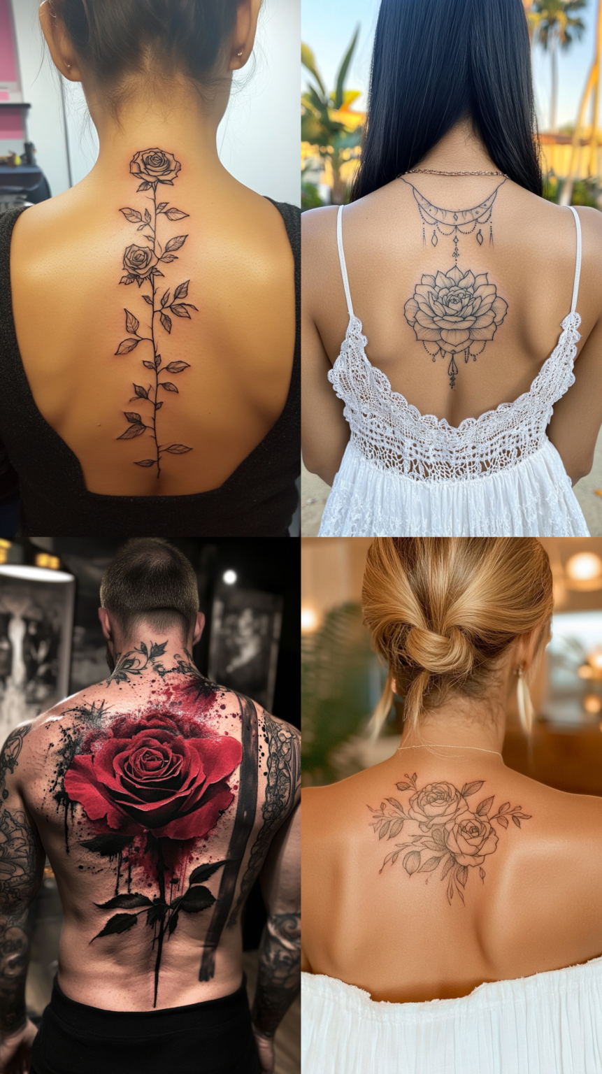 100+ Breathtaking Rose Tattoo Designs & Their Hidden Meanings ...