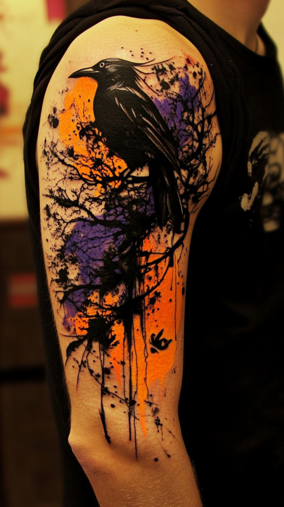 16. Splatter Tattoos