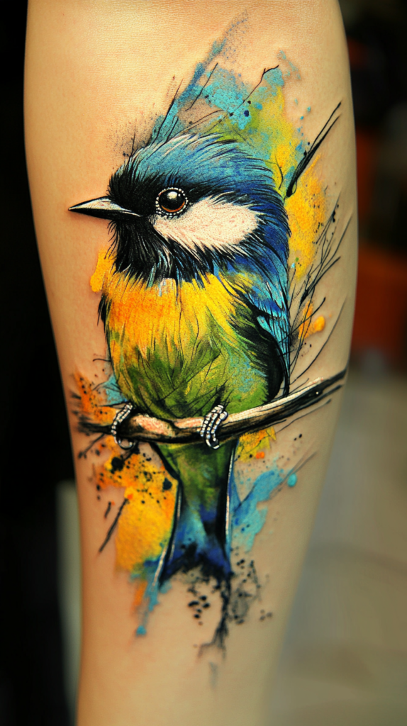 4. Vibrant Splash Tattoos